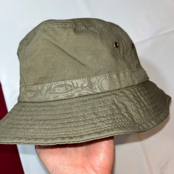 DPC army GREEN Canvas HAT L FLOPPY Sun CAP Beach Cotton Vented DORFMAN PACIFIC L - Picture 14 of 16